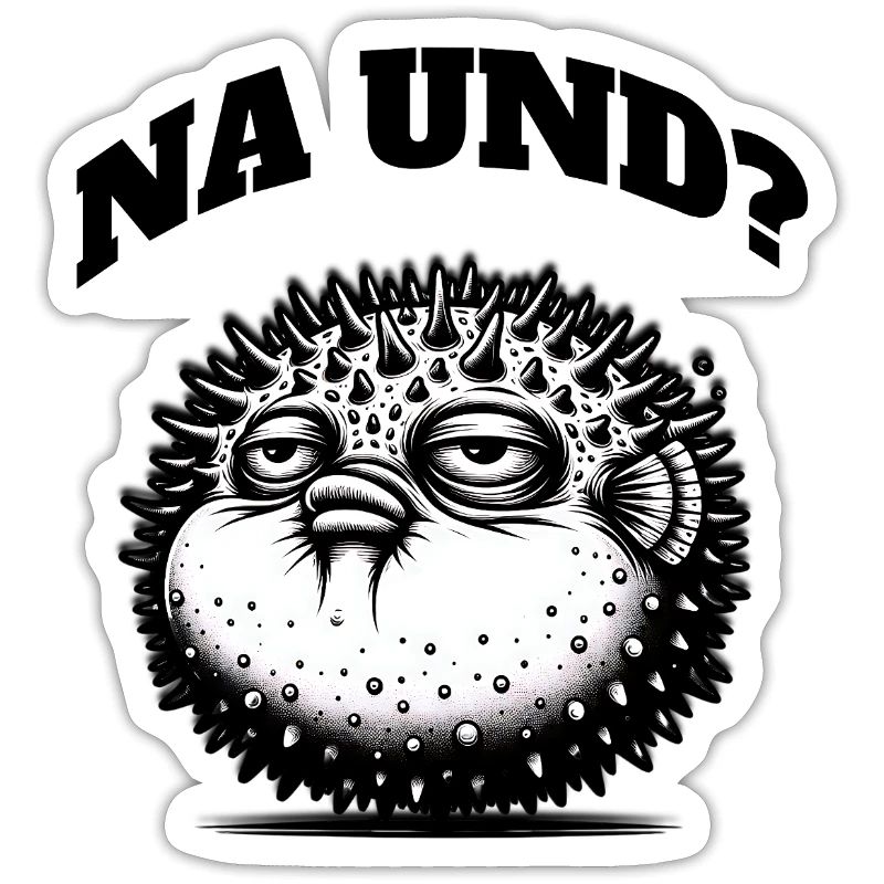 Grumpy puffer fish – a statement