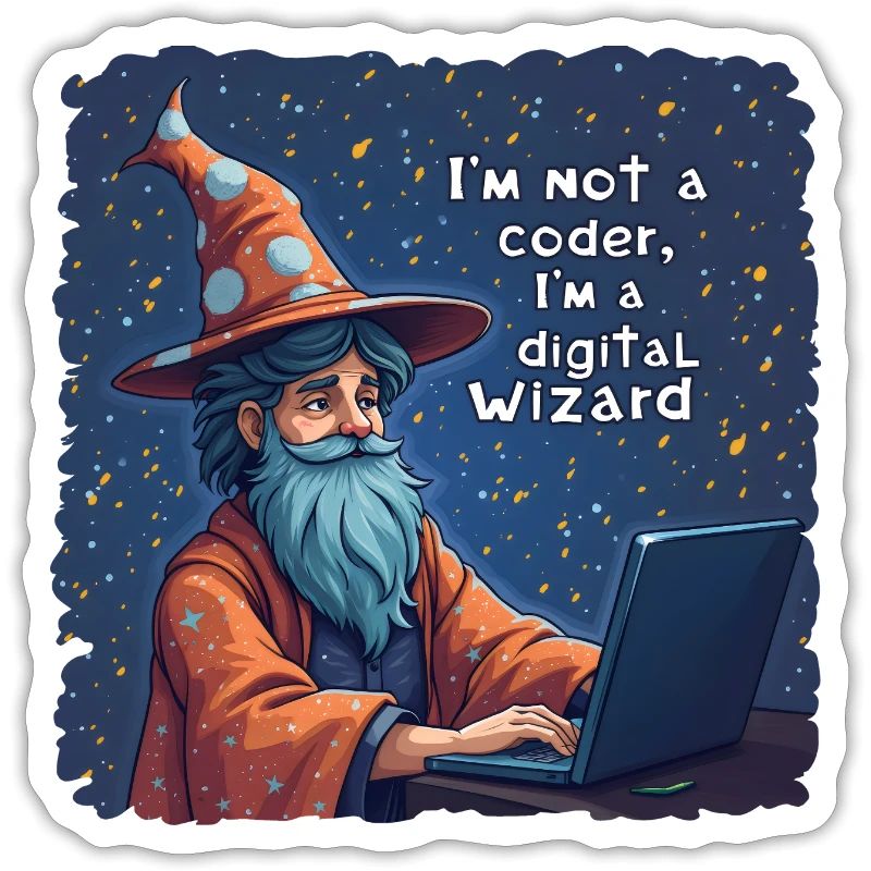 I'm Not a Coder I'm a Digital Wizard Programmierer