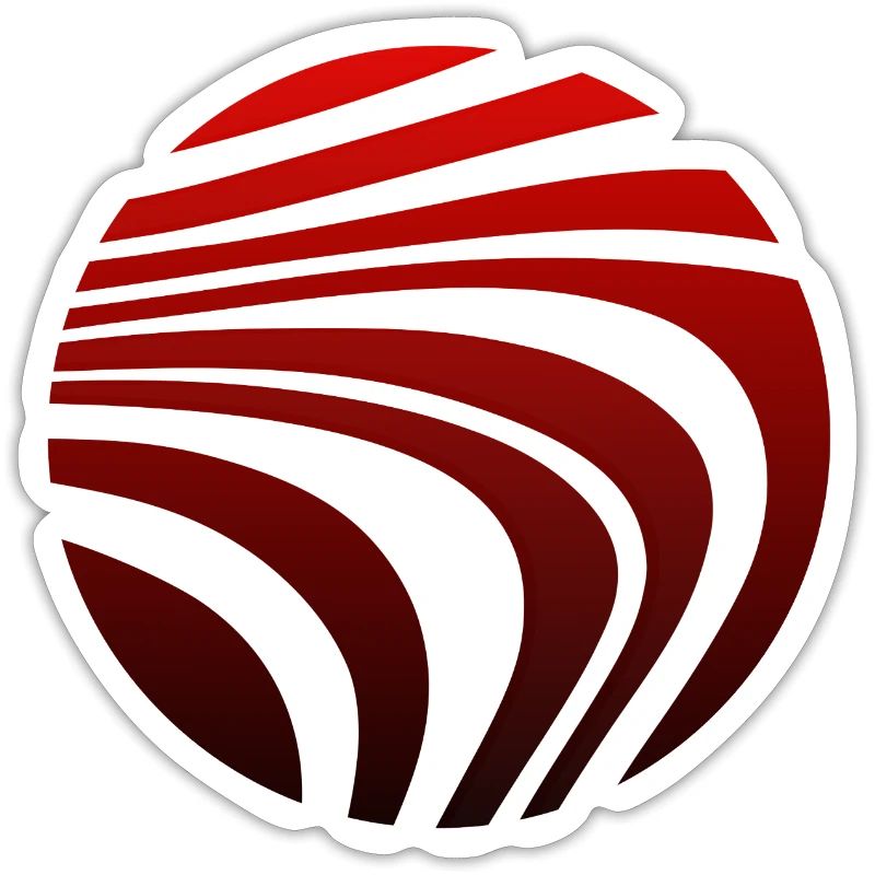 Psychedelic Pattern Red Black Gradient