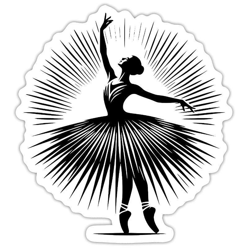 Danseuse de ballet gracieuse dans une pose de danse parfaite