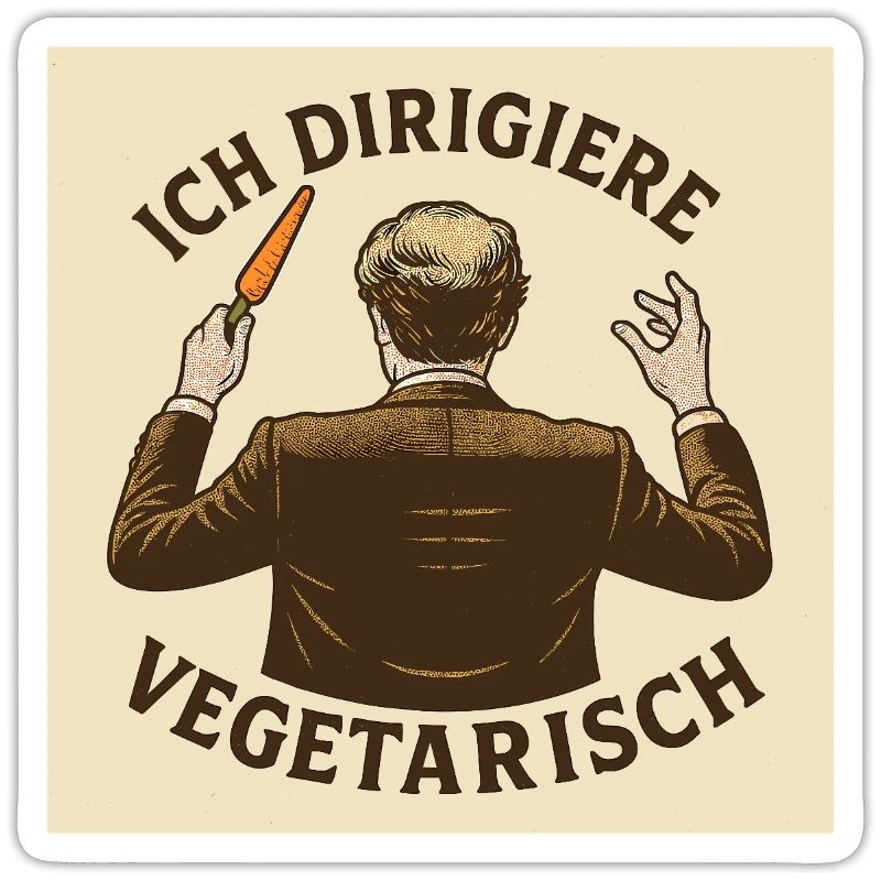 Dirigent Ich dirigiere vegetarisch