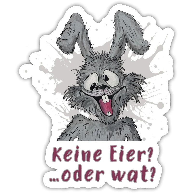 Keine Eier?….oder wat? Osterhase statement