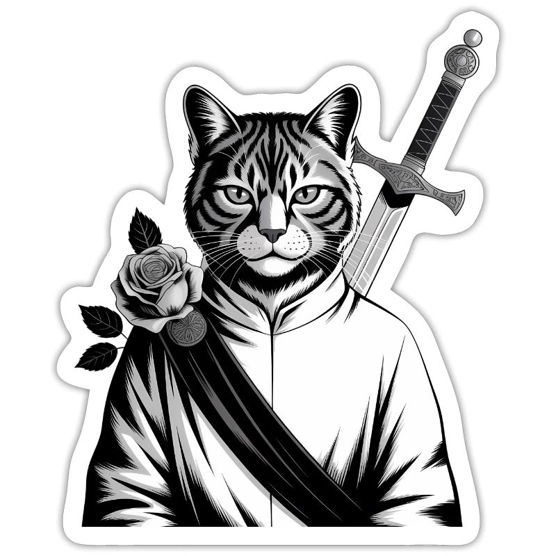 Die Samurai-Katze, die Bushido-Katze