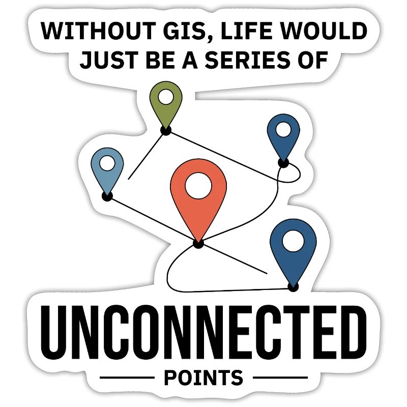 GIS Unconnected Points Map Data Analysis