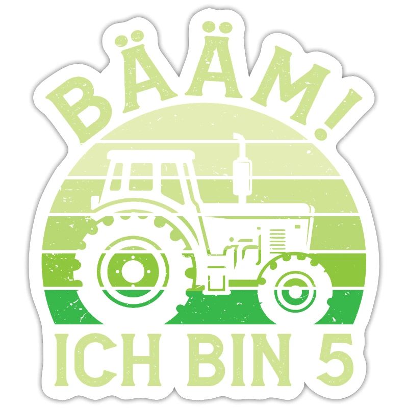 Ich bin 5 Jahre Drei Junge 5. Geburtstag Traktor