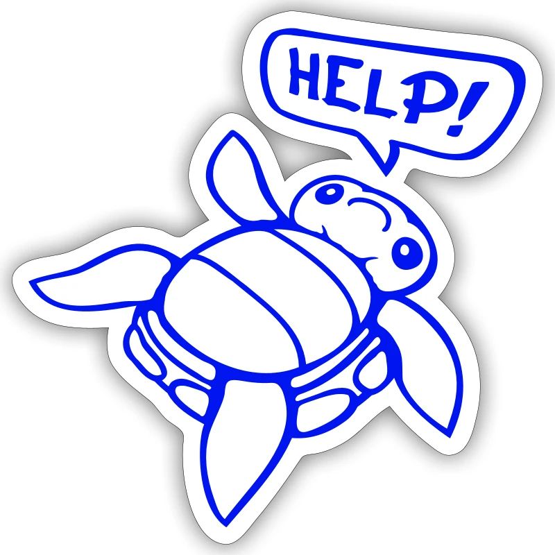 Turtle Back Tilted Over Helpless Side Help