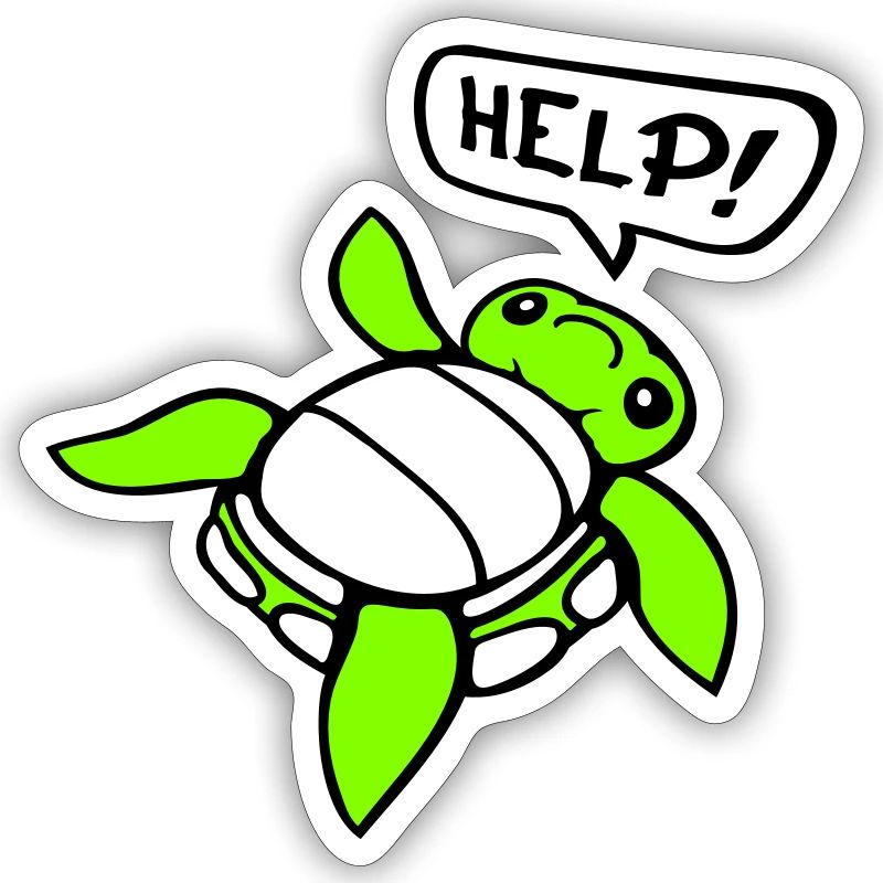 Turtle Back Tilted Over Helpless Side Help
