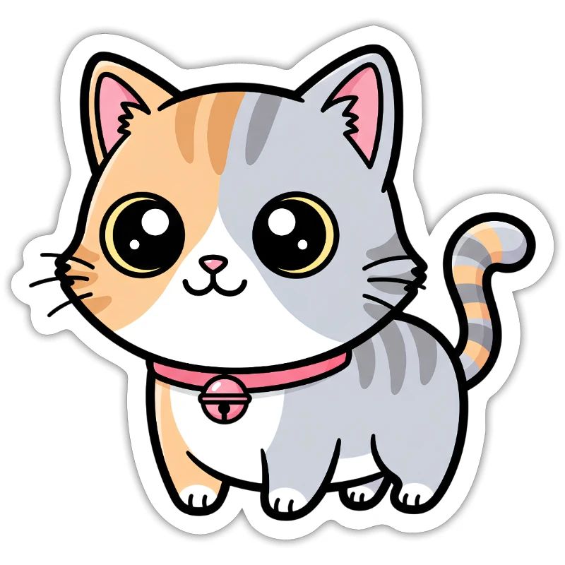 Calico Kitten Collar Charm