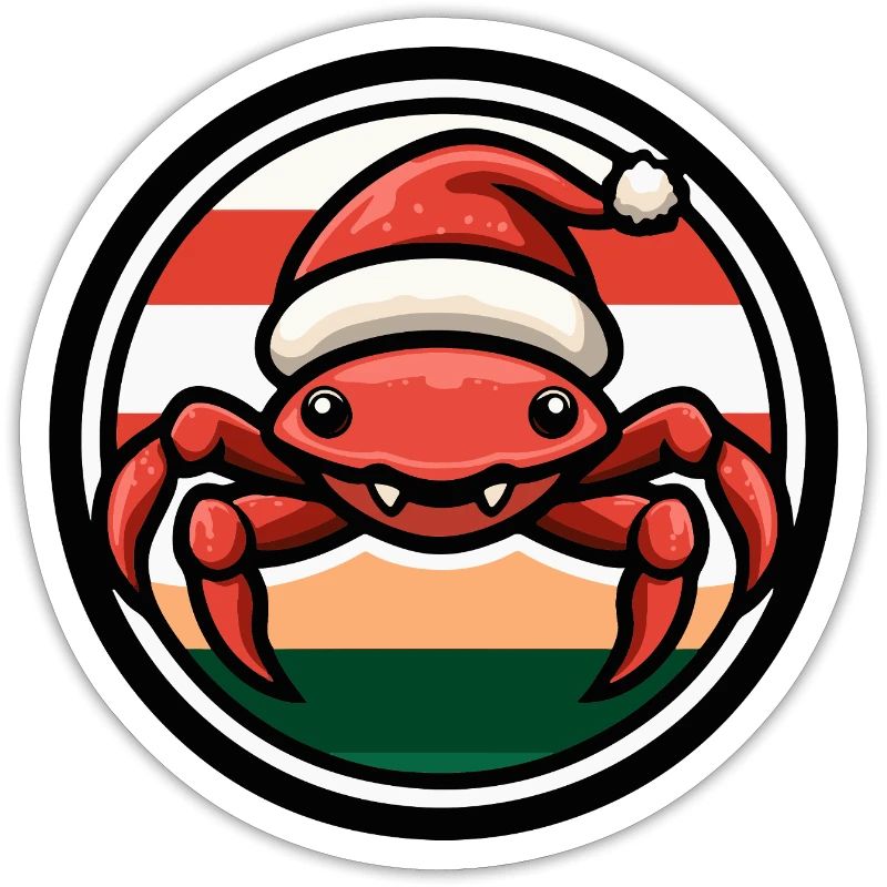 Weihnachtskrabbe im Feststil