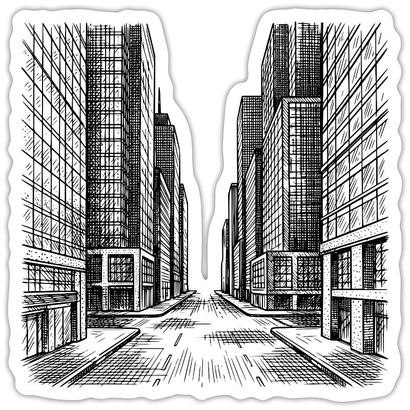 Moderne straat