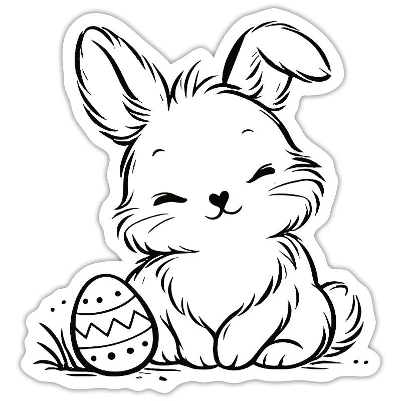 Easter bunny with Easter egg