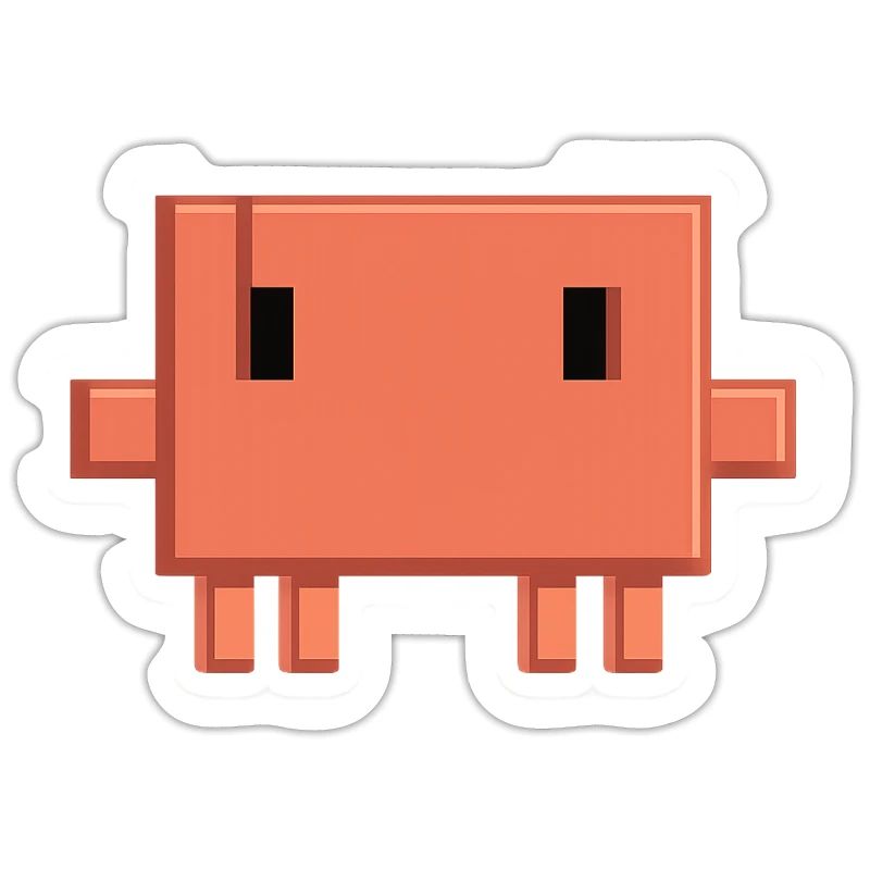 Claude Code Pixel AI Mascot Dev Sticker