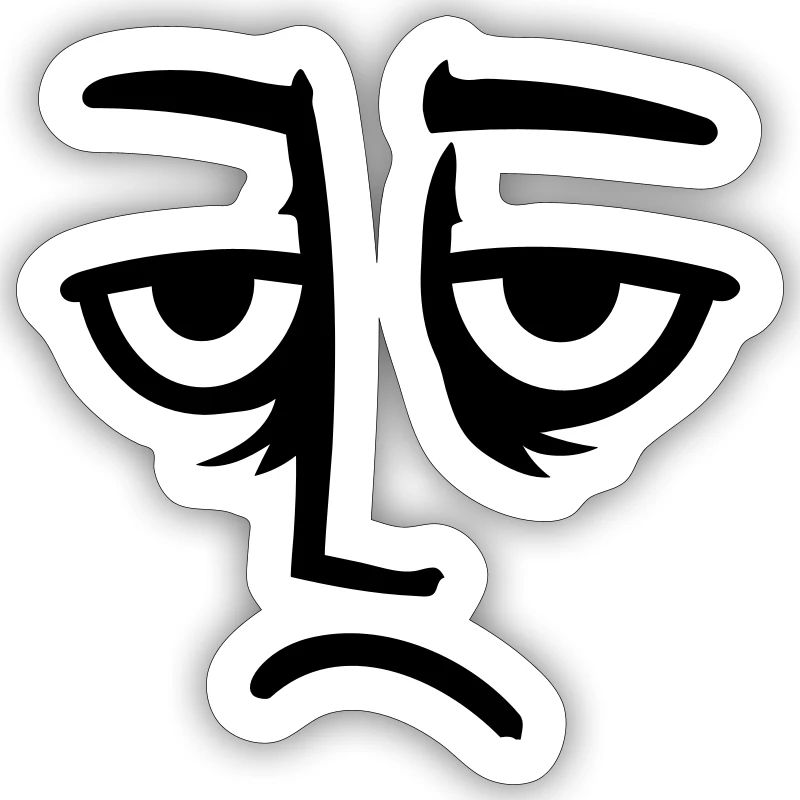 Grumpy sad disappointed face funny