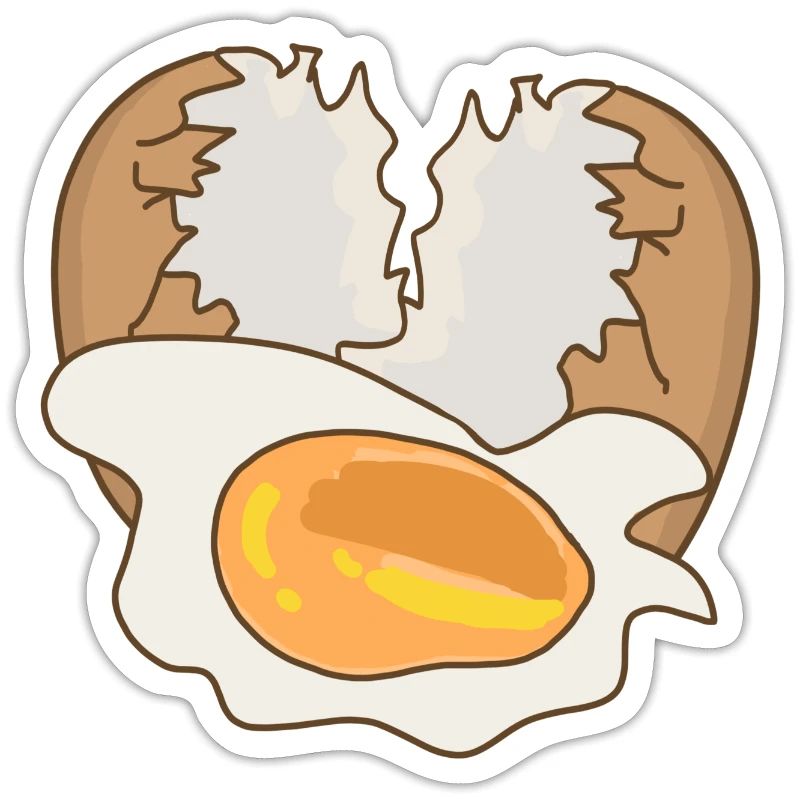 Mirror with eggshell