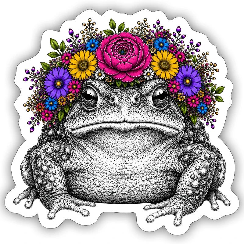 Toad with flower crown