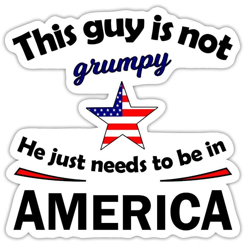 Grumpy Star avec étoile du drapeau américain