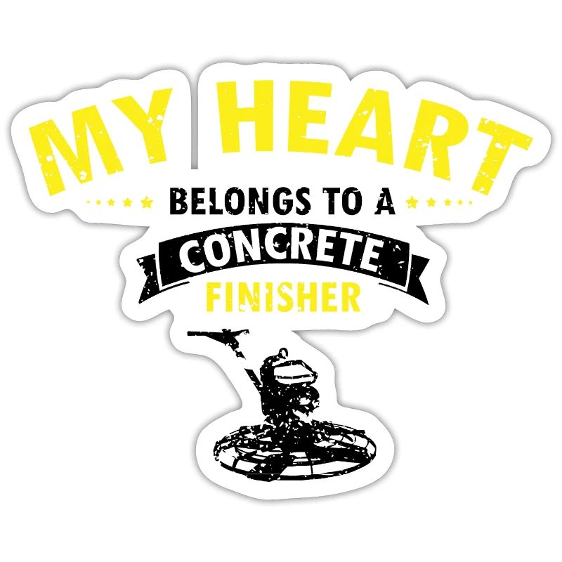 Concrete builder design for construction workers and construction site