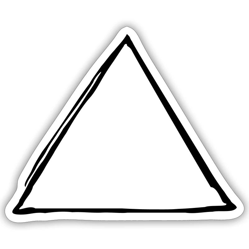 Hand-drawn triangle (1C)