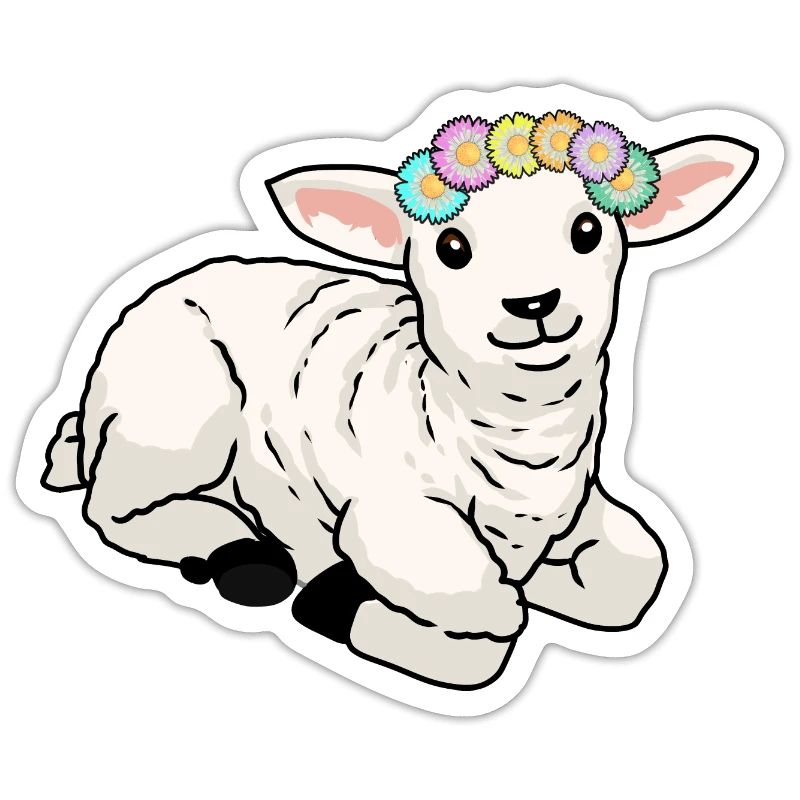 Happy Easter Lamb Sheep Easter Greetings Children