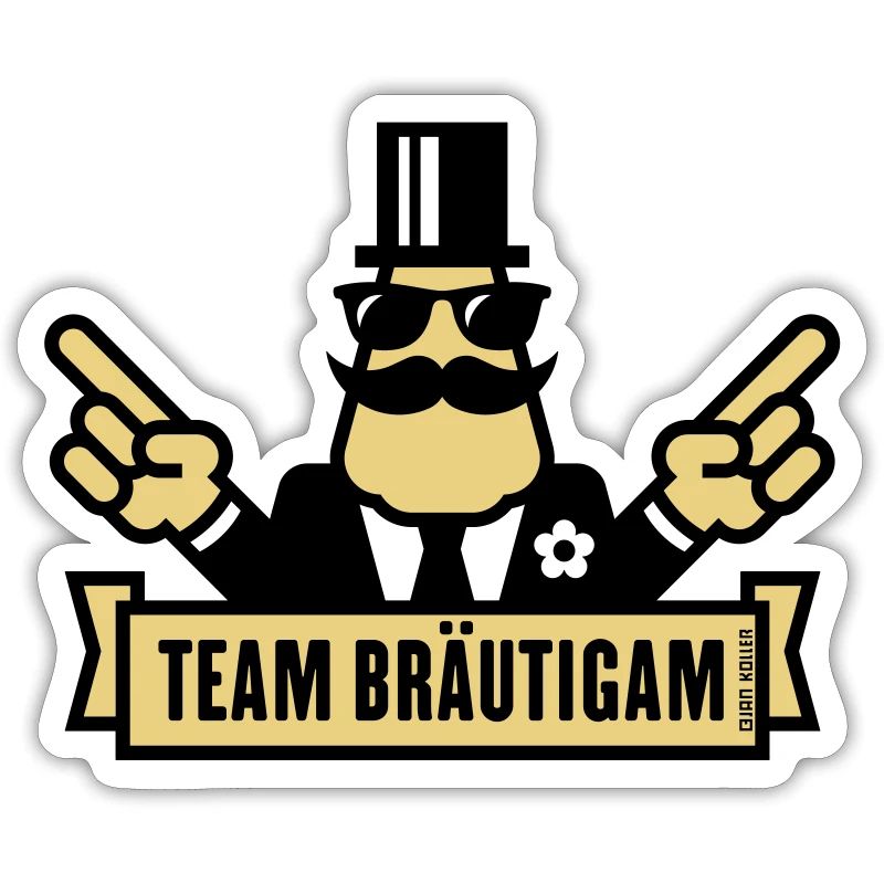 Team Bräutigam Handzeichen (Polterabend JGA / 2C)