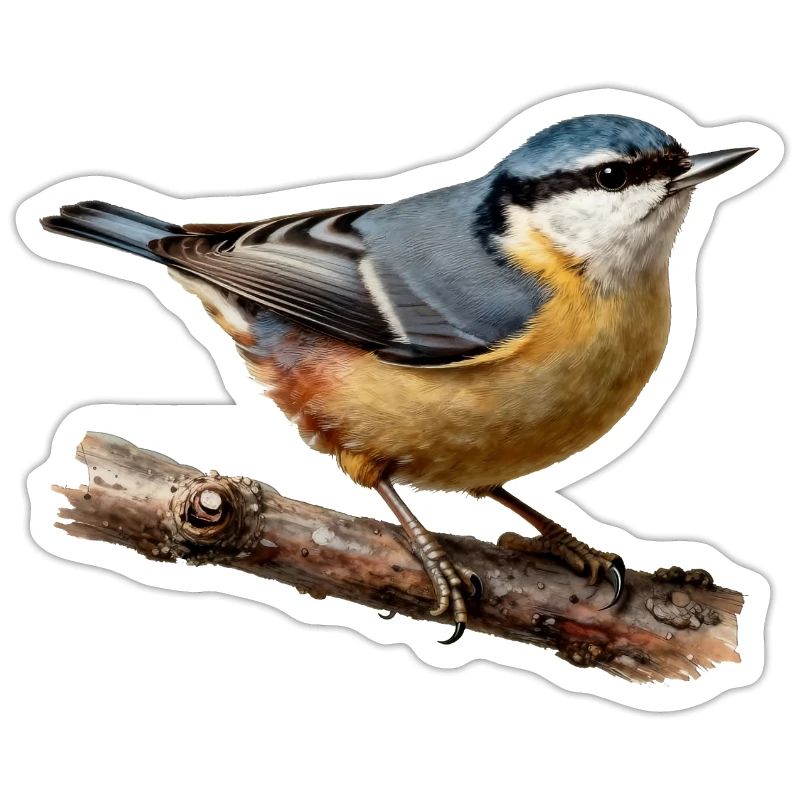 Nuthatch on branch