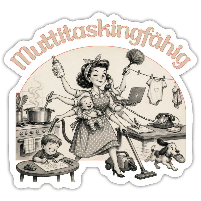 Multitasking? Nein. Muttitasking - Chaos? Läuft!