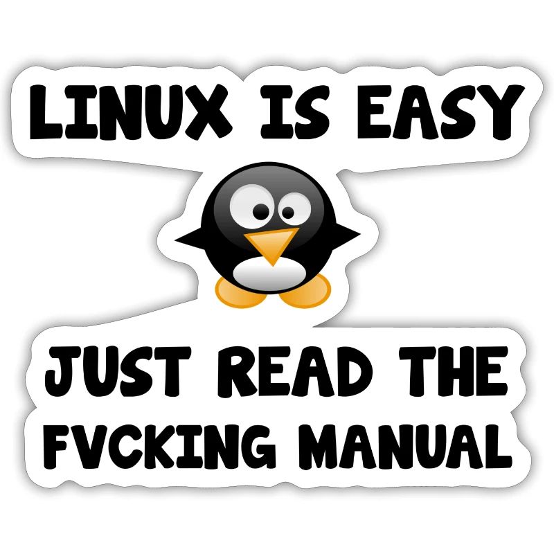 Linux Sysadmin Easy lustiger Spruch