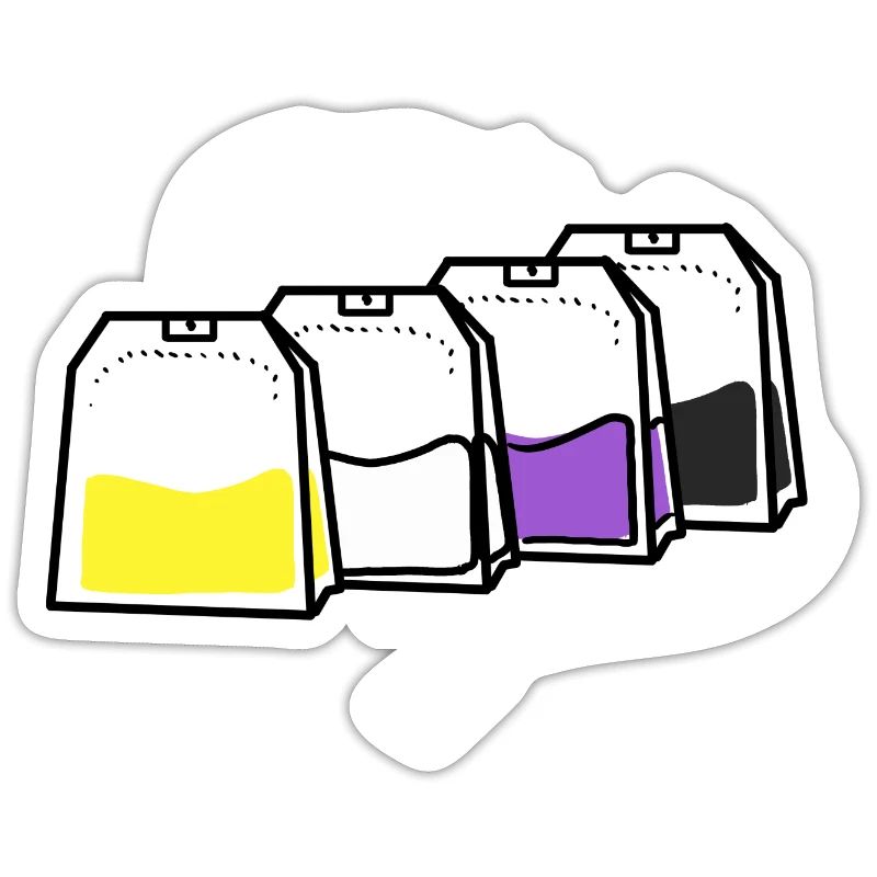 Nonbinary Pride Sachet de thé Nonbinary Pride Nonbinary