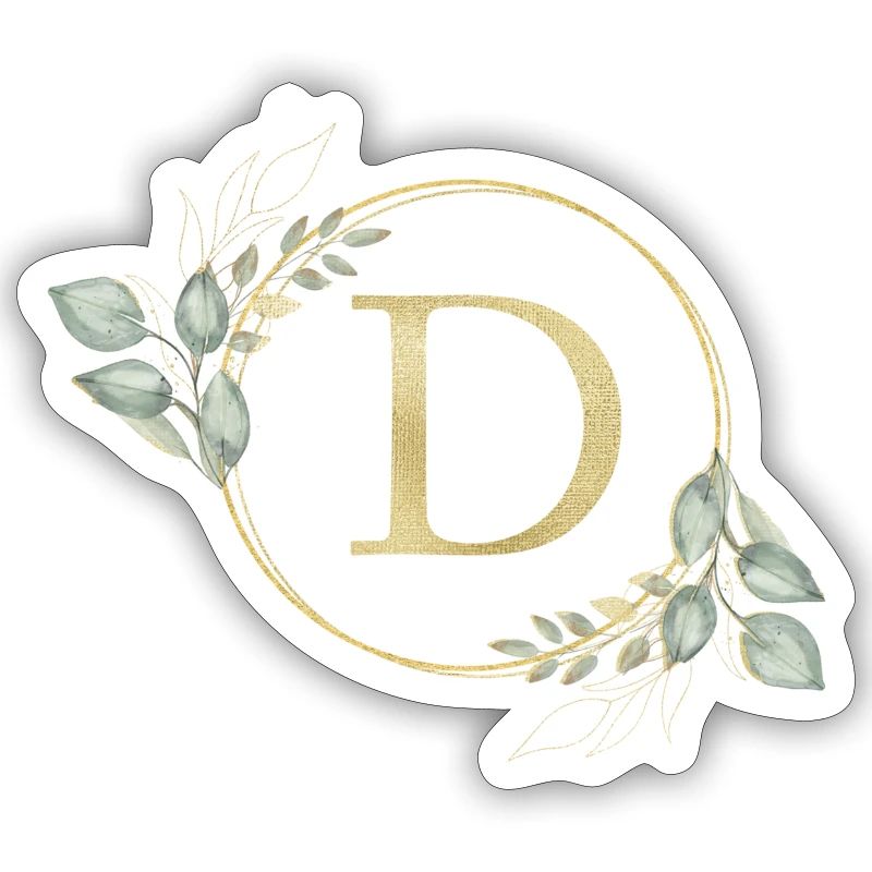 Customizable Monogram D