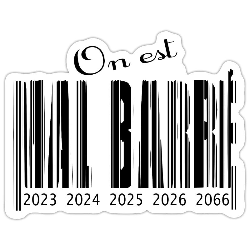 Schlecht durchgestrichener Barcode