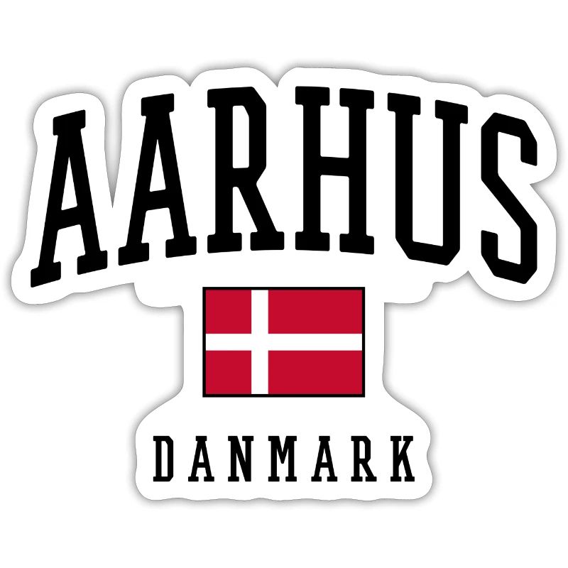 AARHUS DANMARK – Conception du drapeau du Danemark