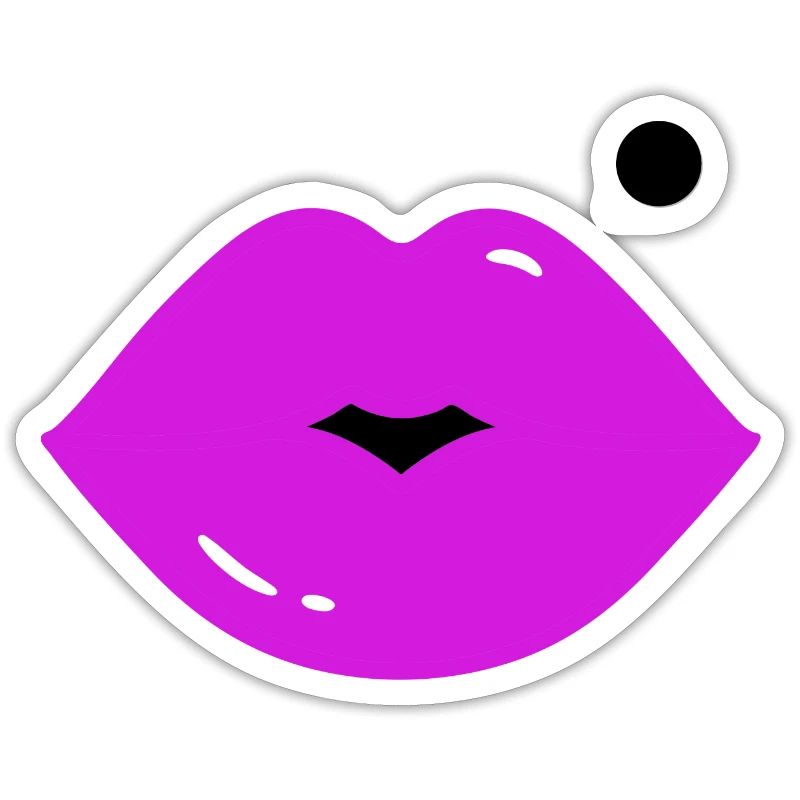 Lips with mole