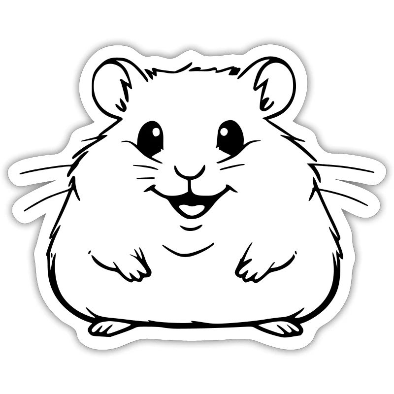 Hamster potelé comme illustration vectorielle