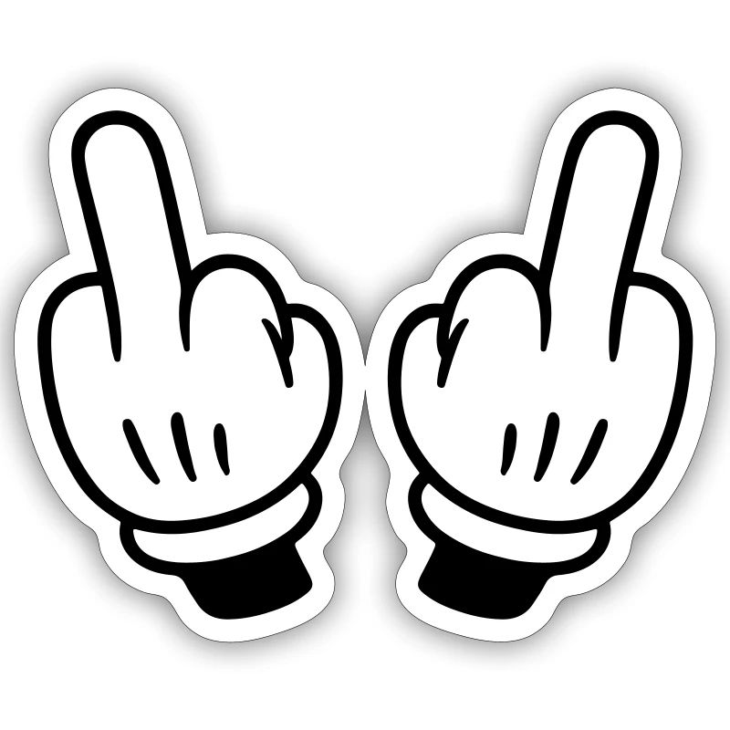 Middle Finger Hand Comic