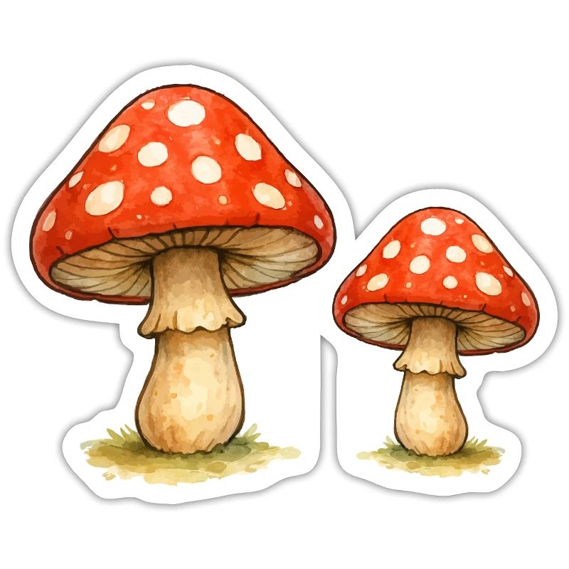 Red Toadstool Duo