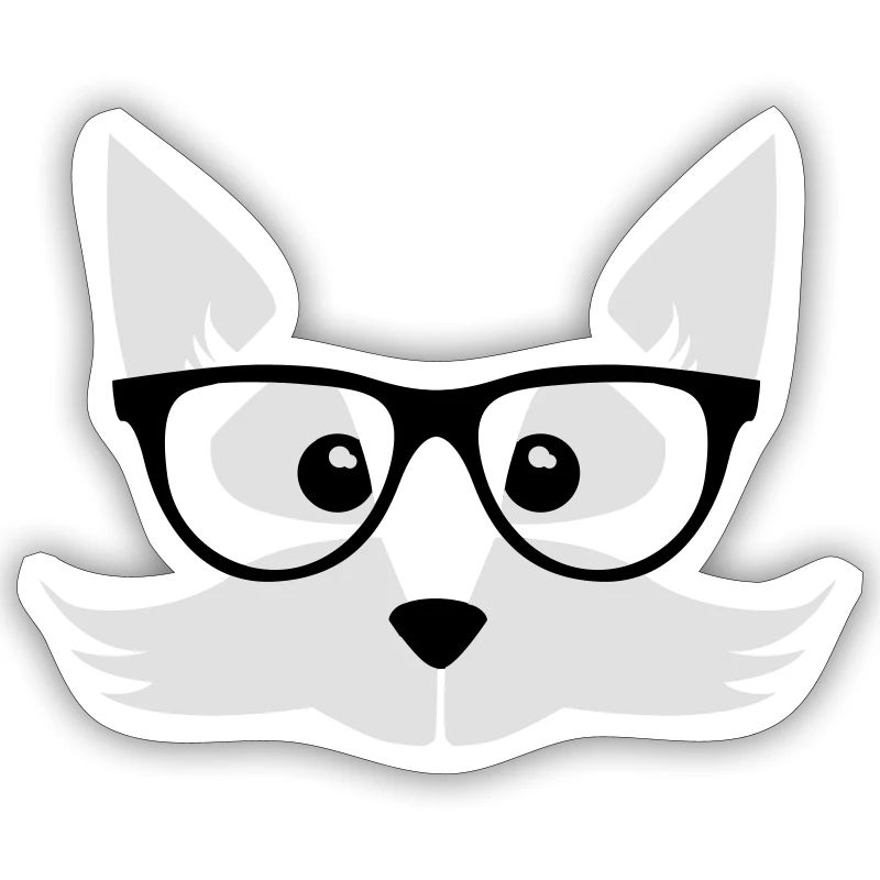 fox nerd - nerd with glasses - Fox forest