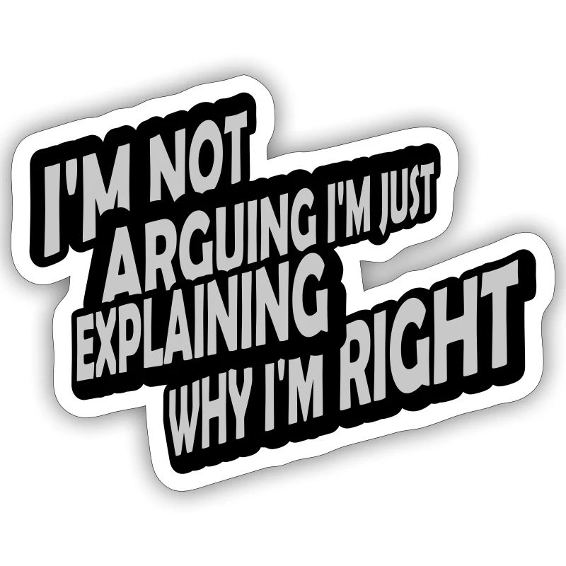 I m not arguing