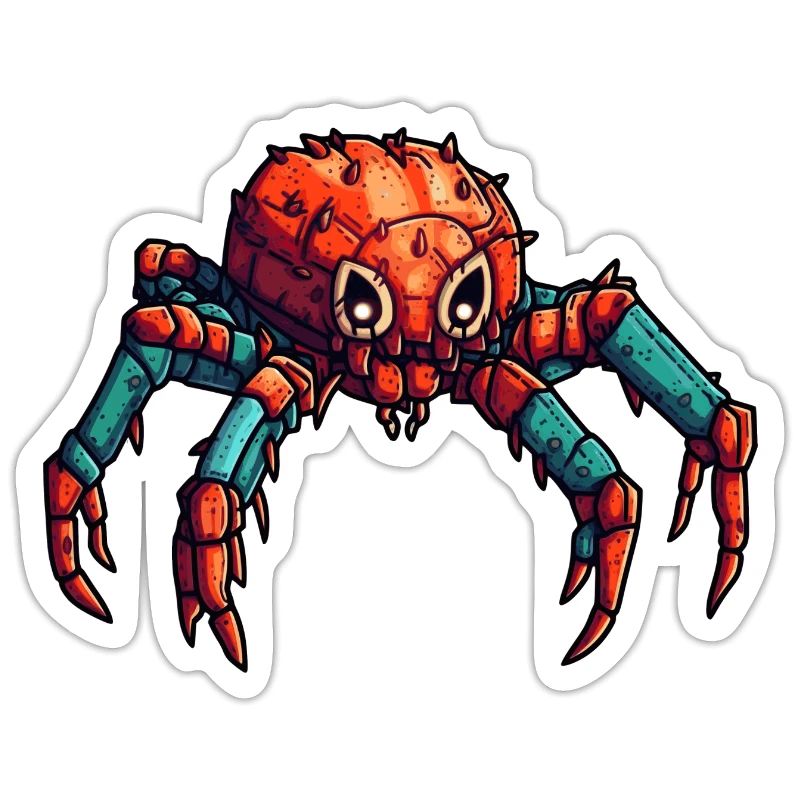 Spinne oder Krebs als bunter Roboter und Insekt