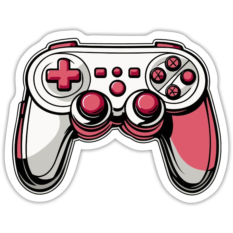 Controller Pink Red Illustration