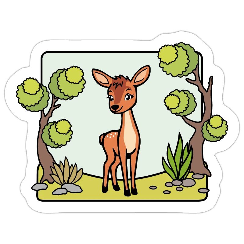 So ein niedliches Reh! Oder ist das ein Hirsch?