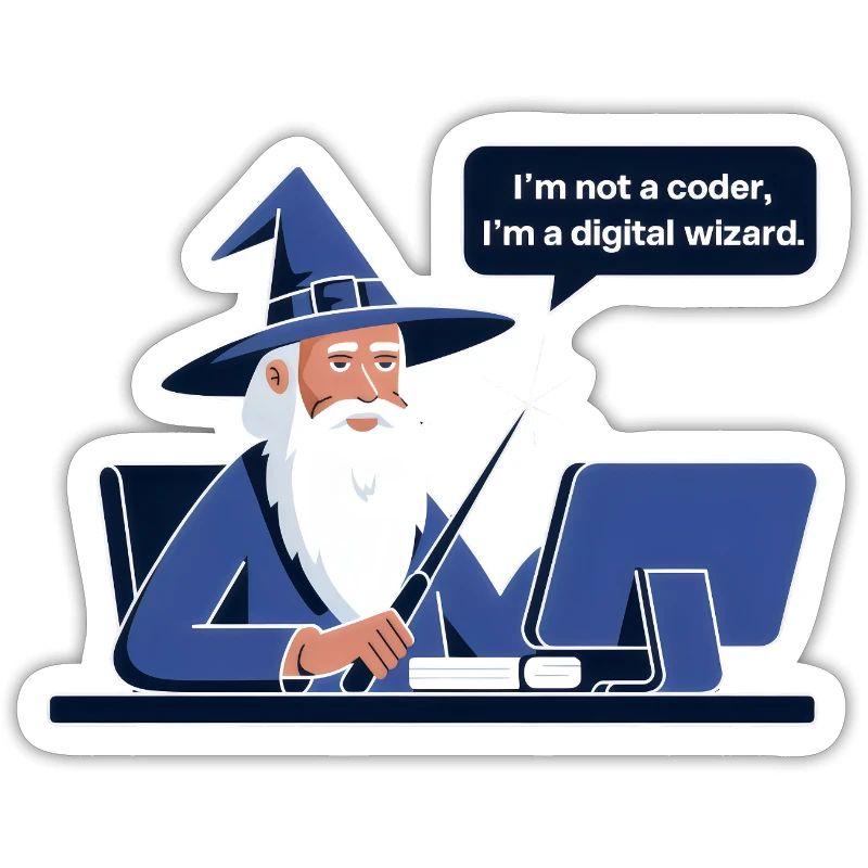 I'm Not a Coder I'm a Digital Wizard Programmierer