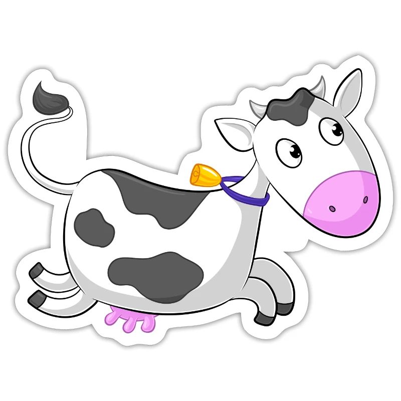 Galloping comique de vache