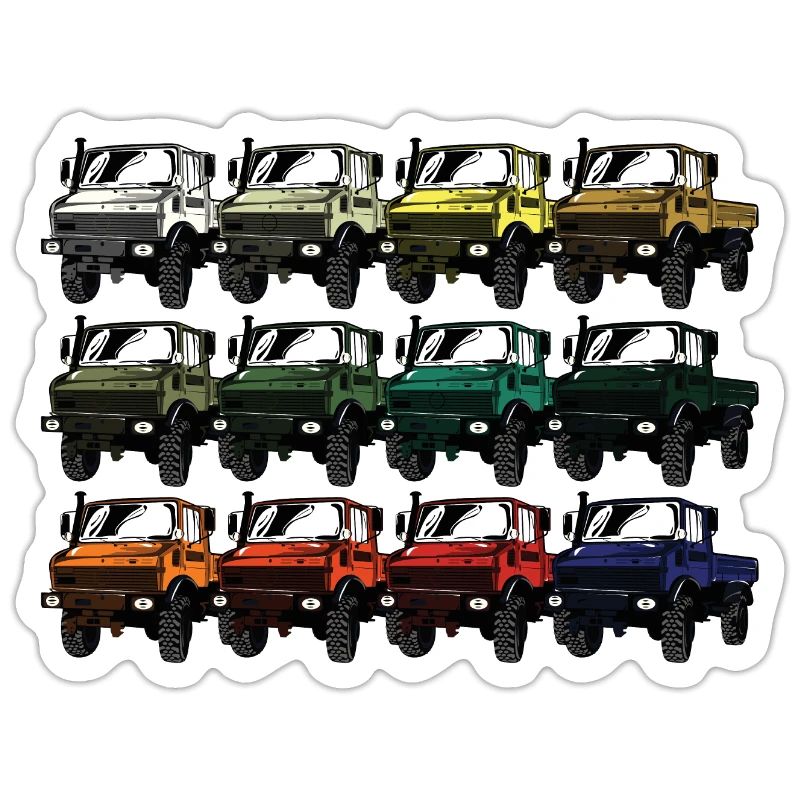 Farbpalette Unimog - Oldtimer - Regenbogen anders