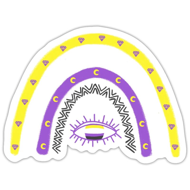 LGBTQ Nonbinary Rainbow Nonbinary Pride