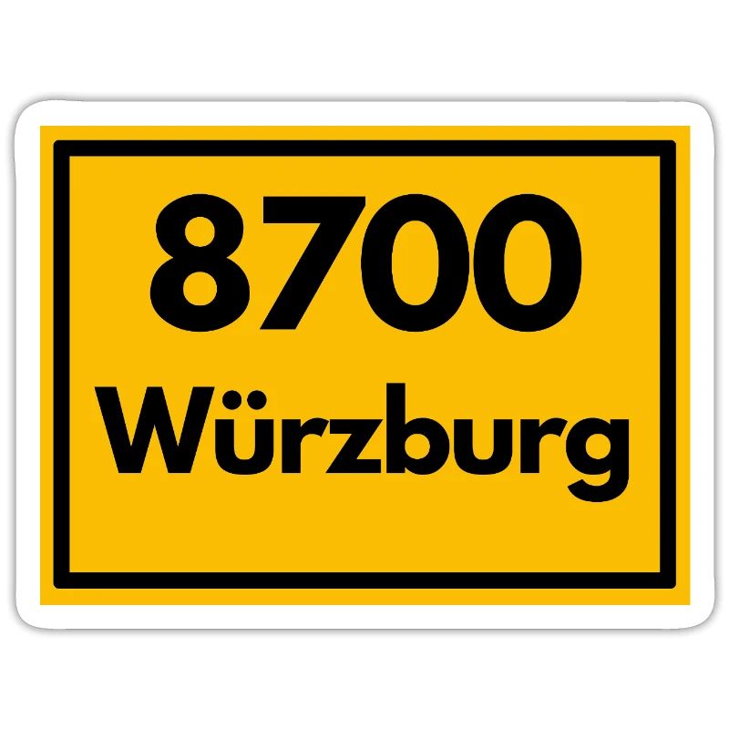 OLD POSTCODE POSTCODE RETRO 8700 WÜRZBURG FRANKEN