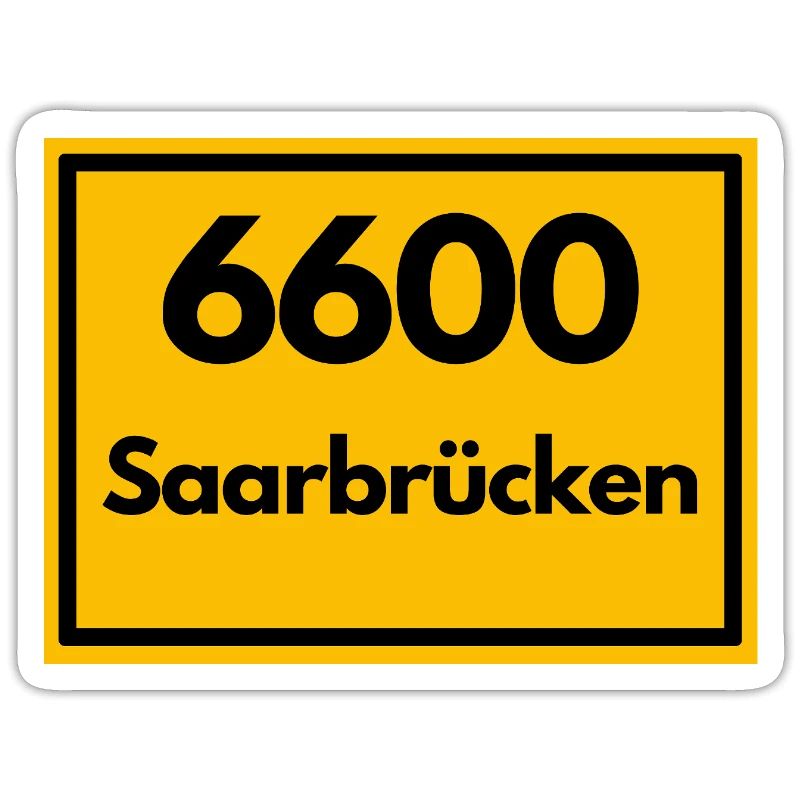 OLD POSTCODE POSTCODE RETRO 6600 SAARBRÜCKEN SAAR
