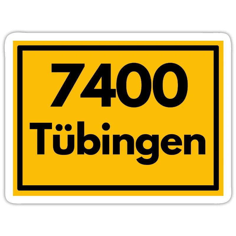 OLD POSTCODE ZIP CODE RETRO 7400 TÜBINGEN - NECKAR