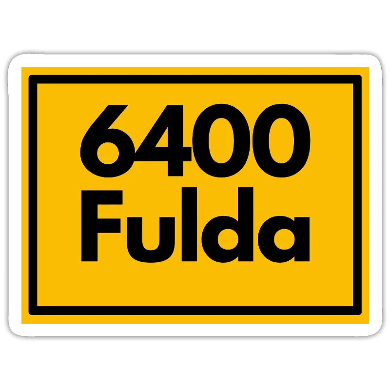ANCIEN CODE POSTAL RETRO 6400 FULDA - HESSEN
