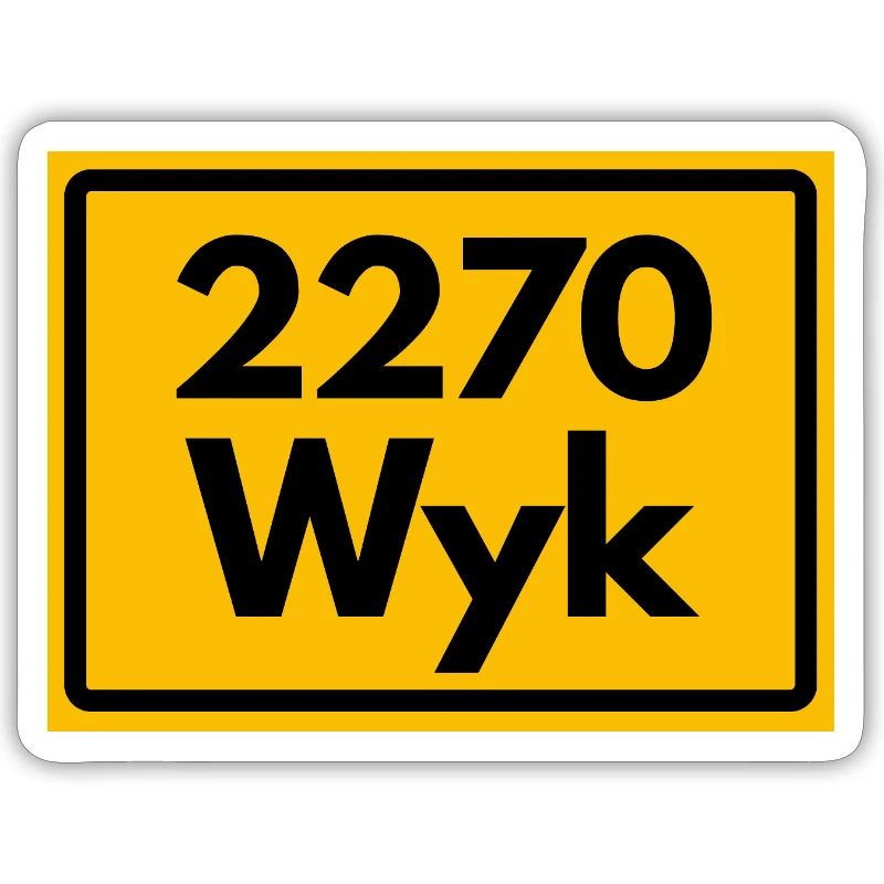 OLD POSTCODE POSTCODE RETRO 2270 WYK – FÖHR INSEL