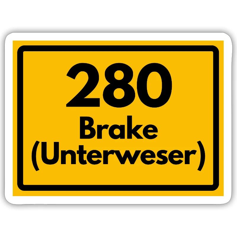 OLD POSTCODE ZIP CODE RETRO 2880 BRAKE UNTERWESER!